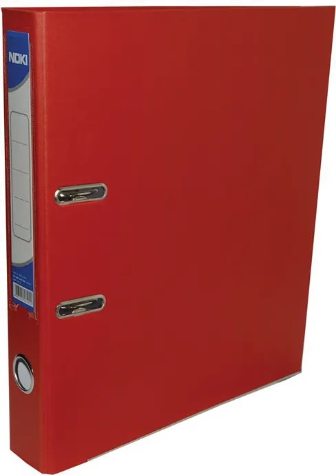 Biblioraft plastifiat Noki 7.5 cm rosu