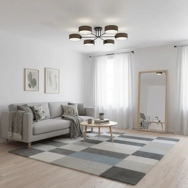 Lustră aplicată MAGA, 6x E14, 10W, 230V, maro