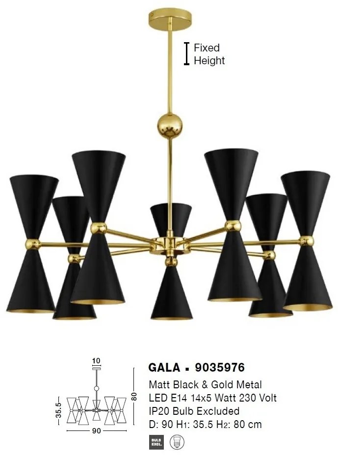 Lustra suspendata design modern GALA