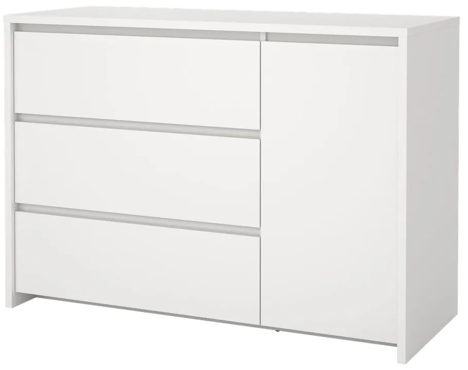 Comodă albă 119x84x48 cm Next – Tvilum