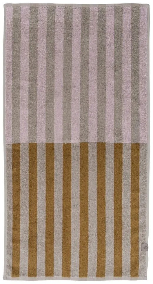 Prosop maro/bej din bumbac organic 50x90 cm Disorder – Mette Ditmer Denmark