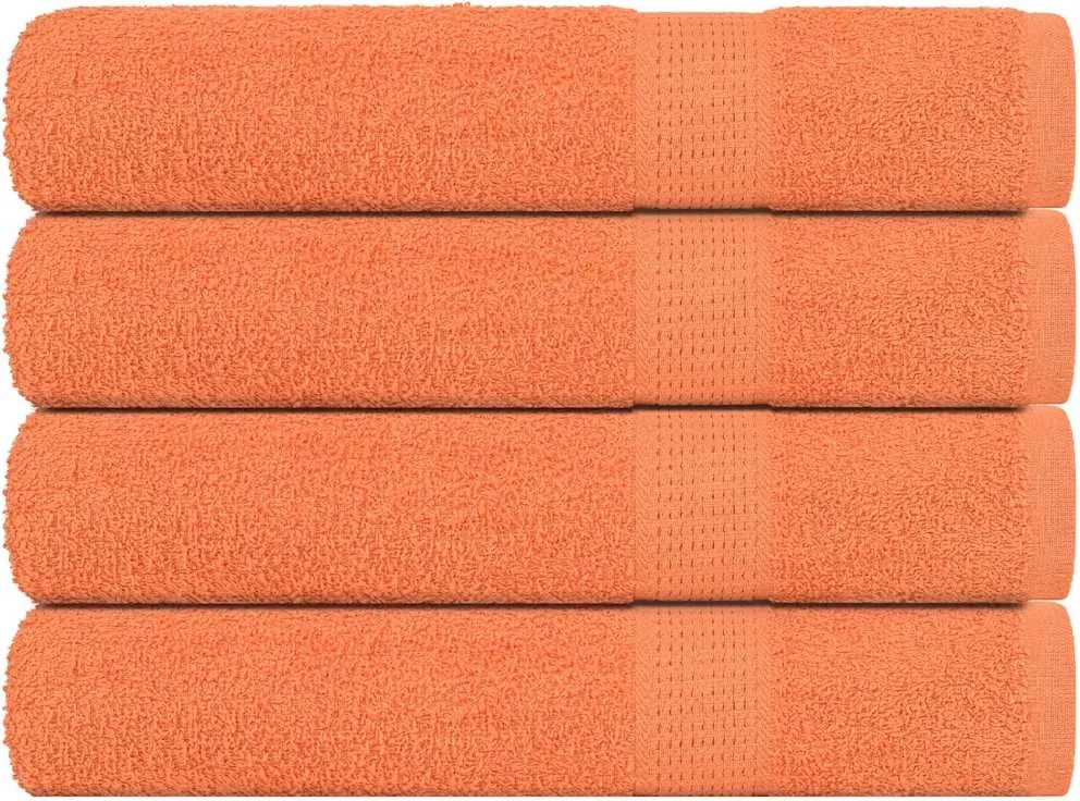 vidaXL Prosoape de saună, FROGN, 4 buc., portocalii, 80x200 cm, 360 g/m²