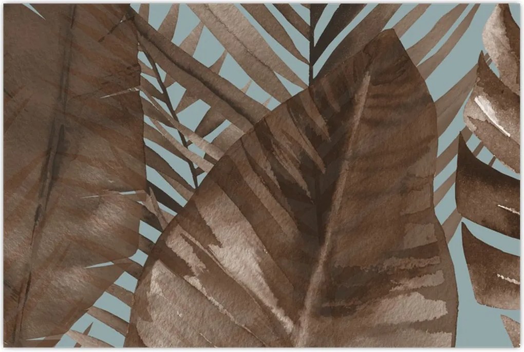 Tablou - Frunze de palmier acvarel (90x60 cm)