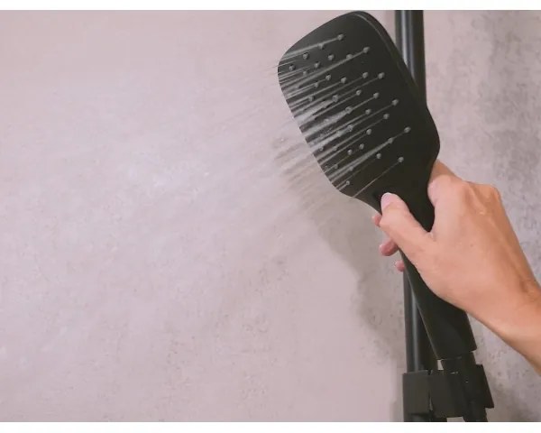 Ravak X070160 - Set de duș cu baterie termostatică FREE, negru