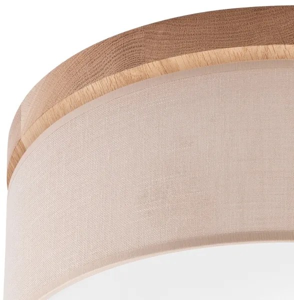 Plafonieră Brilagi BELLADONNA 2xE27/15W/230V d. 40 cm bej/stejar