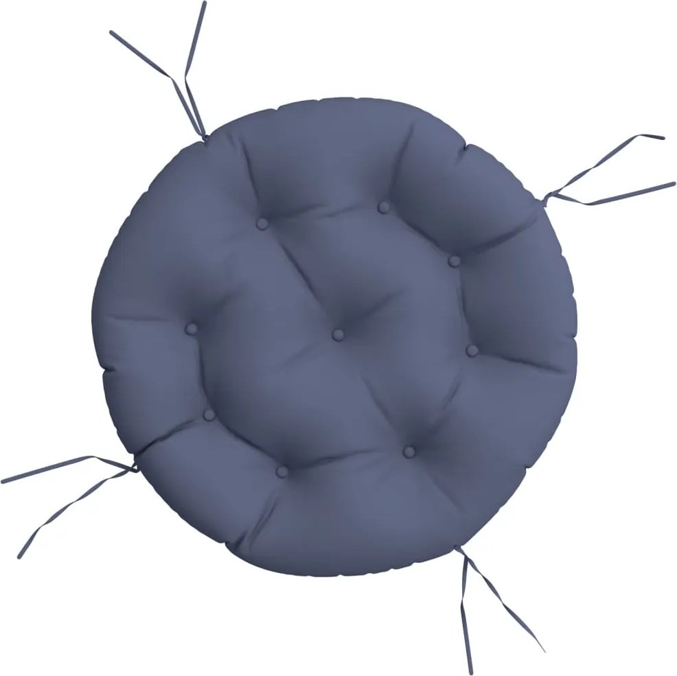 vidaXL Pernă rotundă, bleumarin, Ø 60 x11 cm, țesătură Oxford