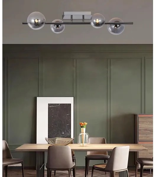 Lustră LED aplicată Wofi 7014-405W VILLA 4xG9/3W/230V negru