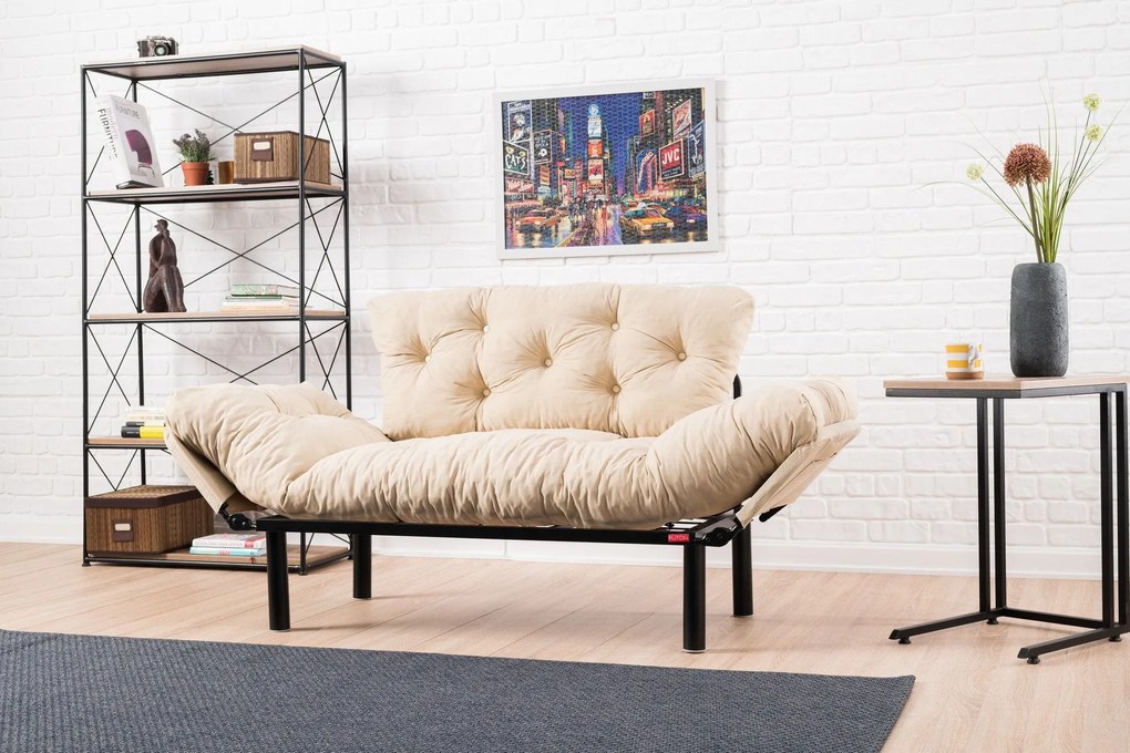 Canapea extensibila cu 2 Locuri Mocca, 155 x 85 x 73 cm