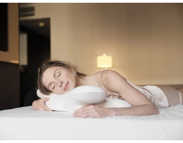 Pernă anatomică CONNECT IT CFH-6030-WH Virgo alb/gri