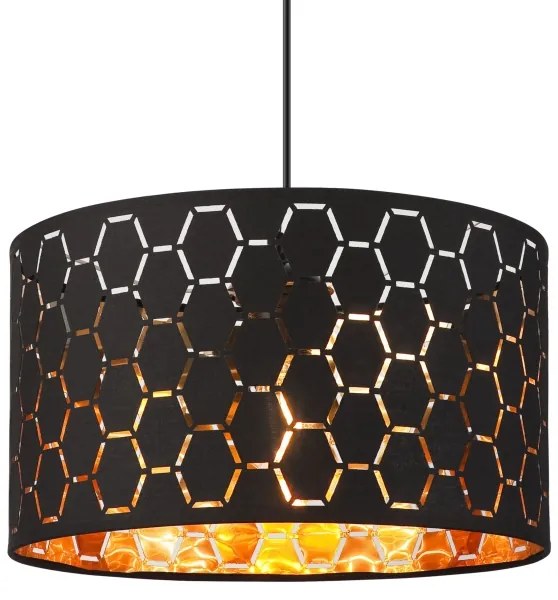 Pendul ULLE pe cablu, 1xE27/15W/230V, negru