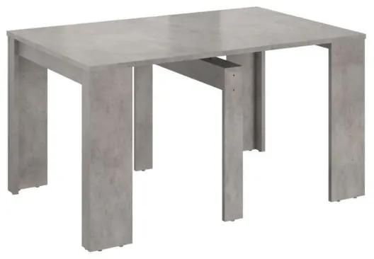 Consola/masa dining extensibila gri-beton Helena