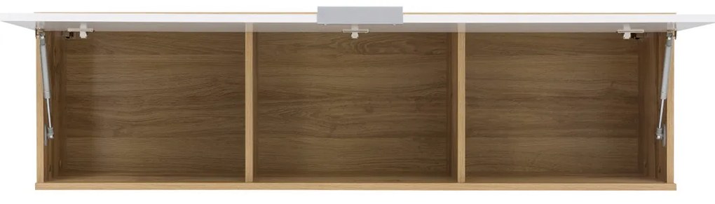 Dulap de perete Zele SFW1K (Stejar votan + Alb lucios. 702288