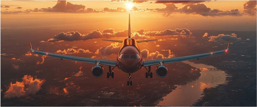 Tablou - Avion de transport (120x50 cm)