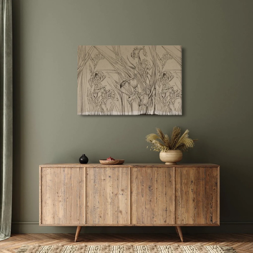 Tablou - Contururile plantelor (90x60 cm)