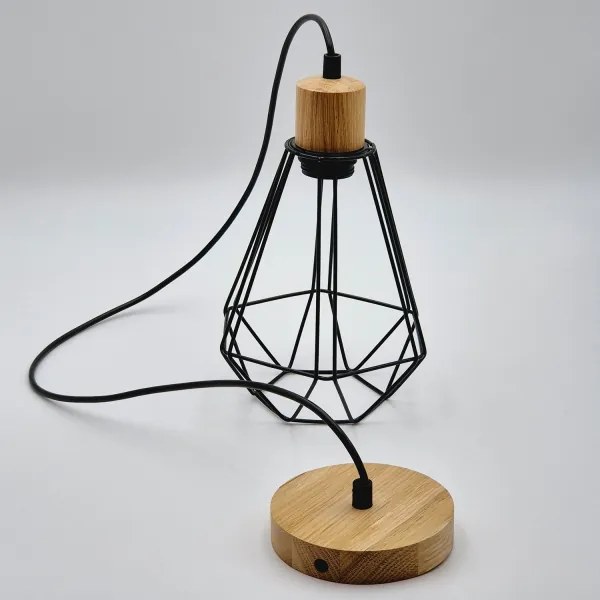 Lustră pe cablu Brilagi WOODY BASKET 1xE27/60W/230V stejar