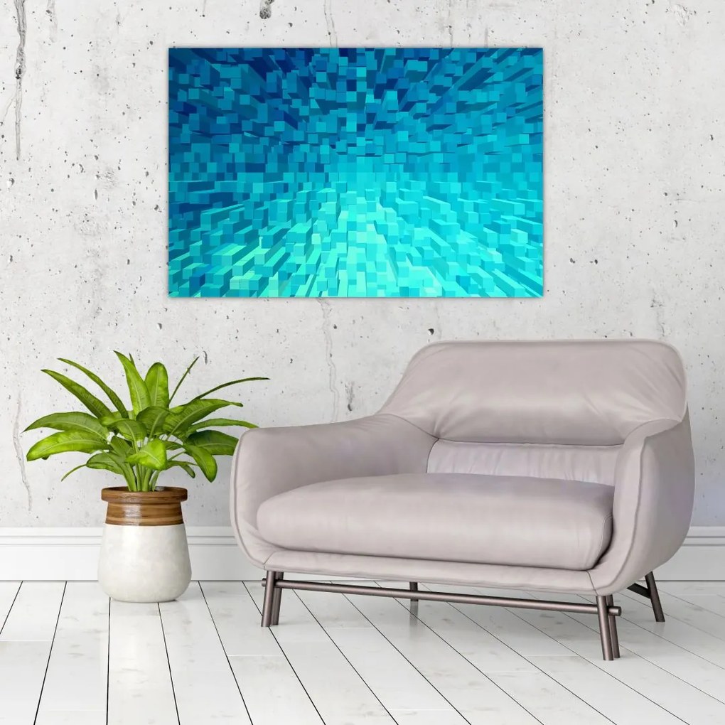 Tabloul - cuburi abstracte (90x60 cm)