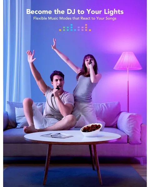 Bec LED RGBWW dimabil Govee Smart E27/12W/230V 2700-6500K Wi-Fi