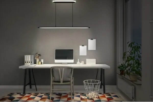 Osram-LED Lustră dimabilă suspendată pe cablu OFFICE LINE LED/57W/230V 4000K 100 cm neagră