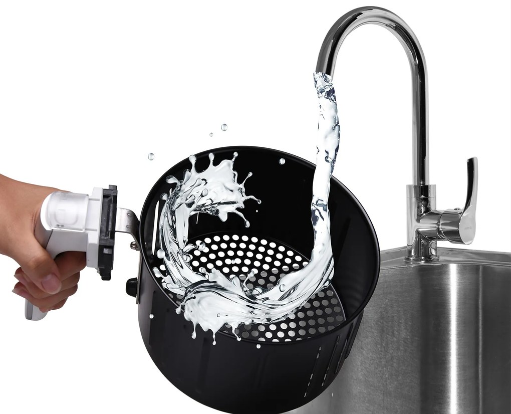 Deuba Cuptor cu aer cald FRYER 1 alb - 9 in 1 cu ecran tactil 1485 W 3,6 l