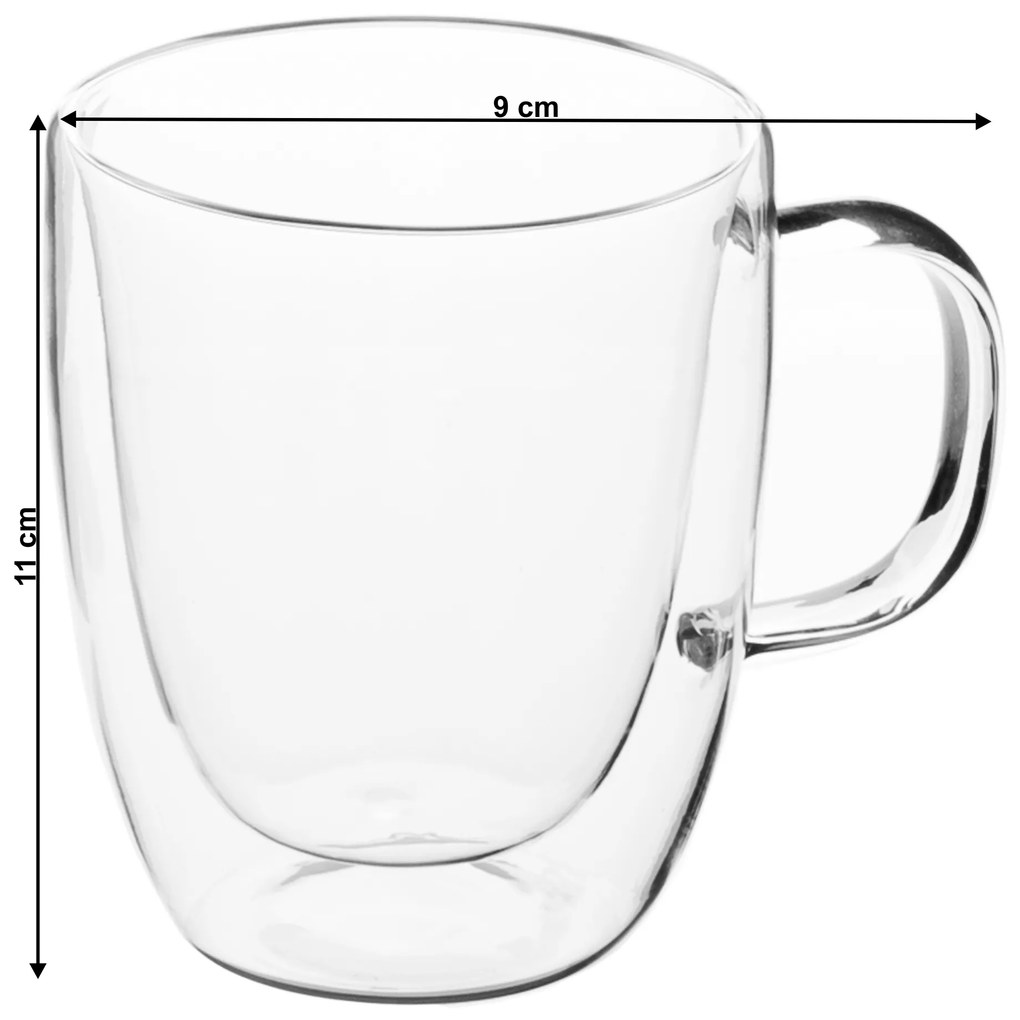 Ceaşcă de ceai termo, 2 buc., 350ml, HOTCOLD TIP 12