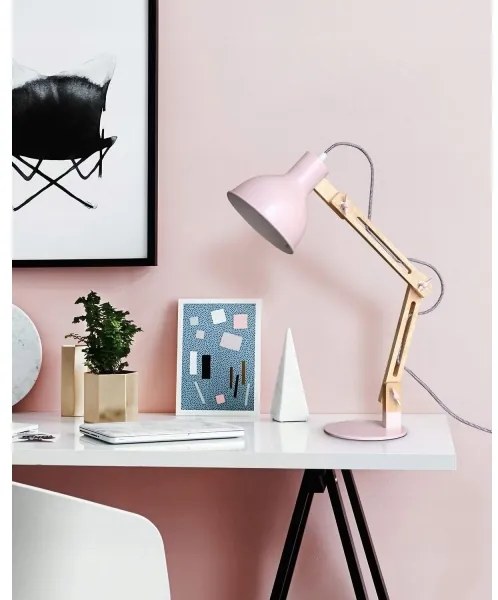 Lampă de masă 1 x E27, 40 W, 230 V, roz