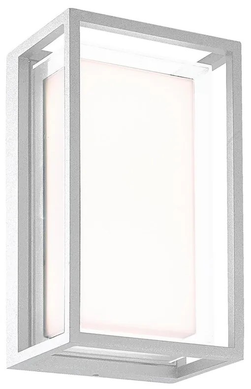 Aplica LED iluminat exterior modern IP65 CHAMONIX alba
