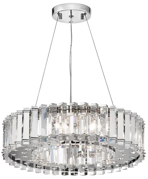 Lustră LED pentru baie CRYSTAL Kichler KL-CRYSTAL-SKYE8 SKYE 8xG9/3W/230V IP44
