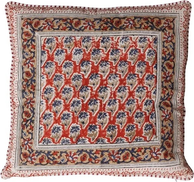 Pernă decorativă din bumbac, cu imprimeu floral, Sumak