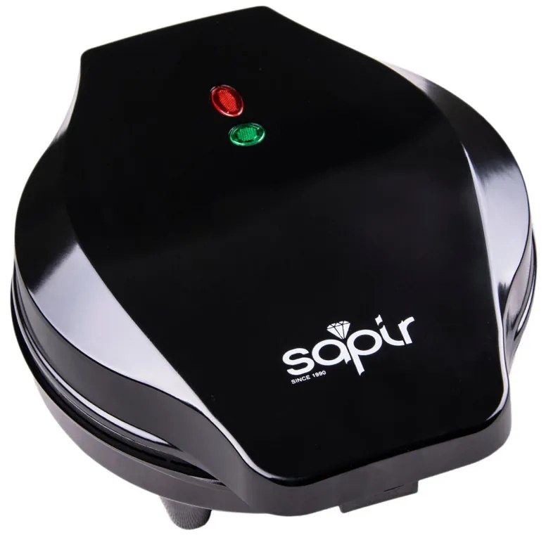 Resigilat: Fier de calcat de vafe SAPIR SP 1442 GF, 1200W, 5 prize in forma de inima, Negru