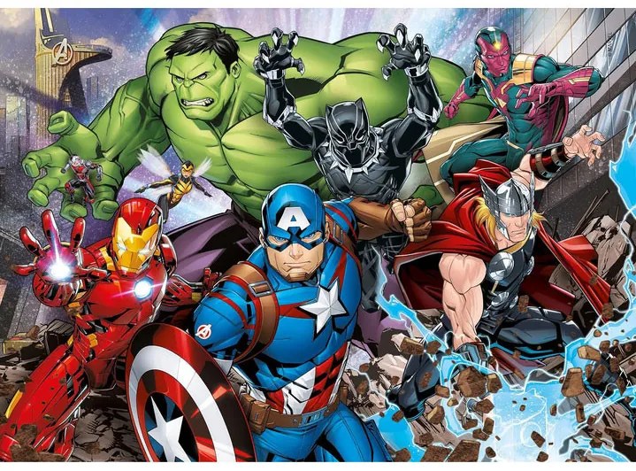 Avengers Against the Threat Puzzle Clementoni 2x60 bucăți
