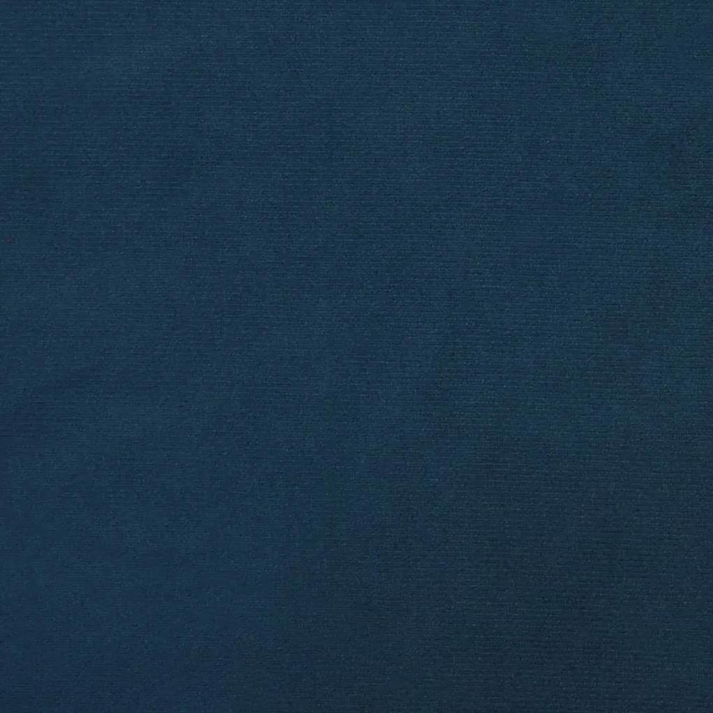 Scaune de bucatarie pivotante, 2 buc., albastru, catifea