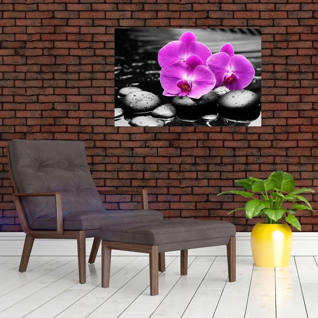 Tablou - Orhidee violet (90x60 cm)