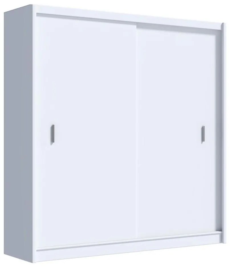 Șifonier cu uși culisante SAPHIRA 203x215 cm alb