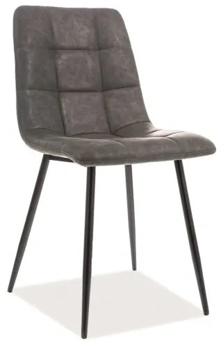 Scaun de sufragerie Lily (Gri + Negru). 1050423