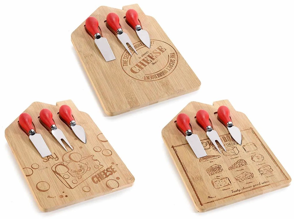 Set craciun 3 platouri lemn servire branzeturi 20x30 cm