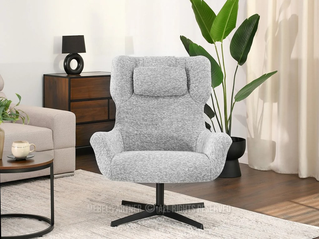 Fotoliu Irma (gri + negru). Promo -22%. 1110069
