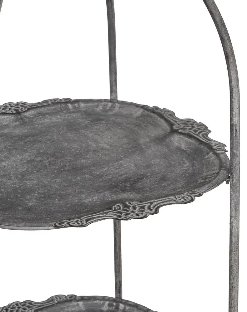 Etajeră gri din metal 45x144x45 cm Mireille – Ixia