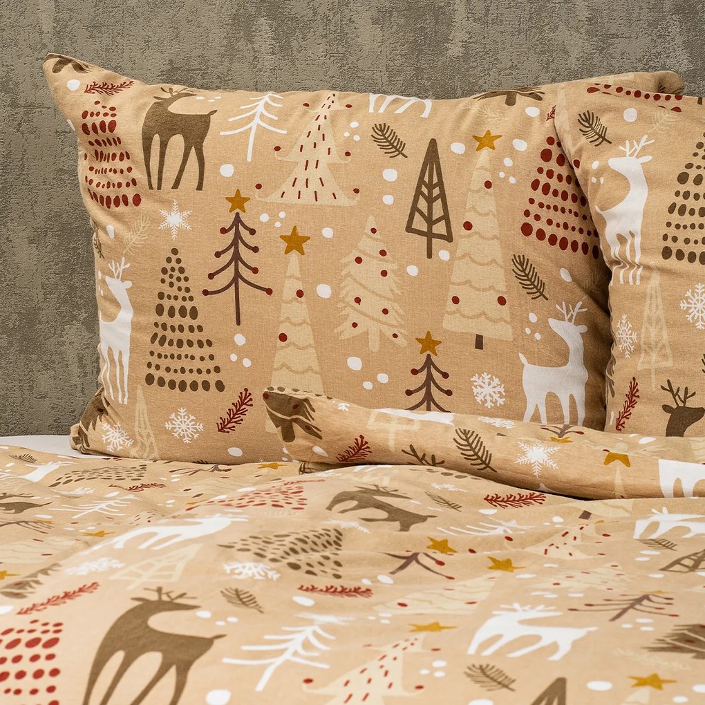 Lenjerie de pat din flanel 4Home Festive , 140 x200 cm, 70 x 90 cm, 140 x 200 cm, 70 x 90 cm