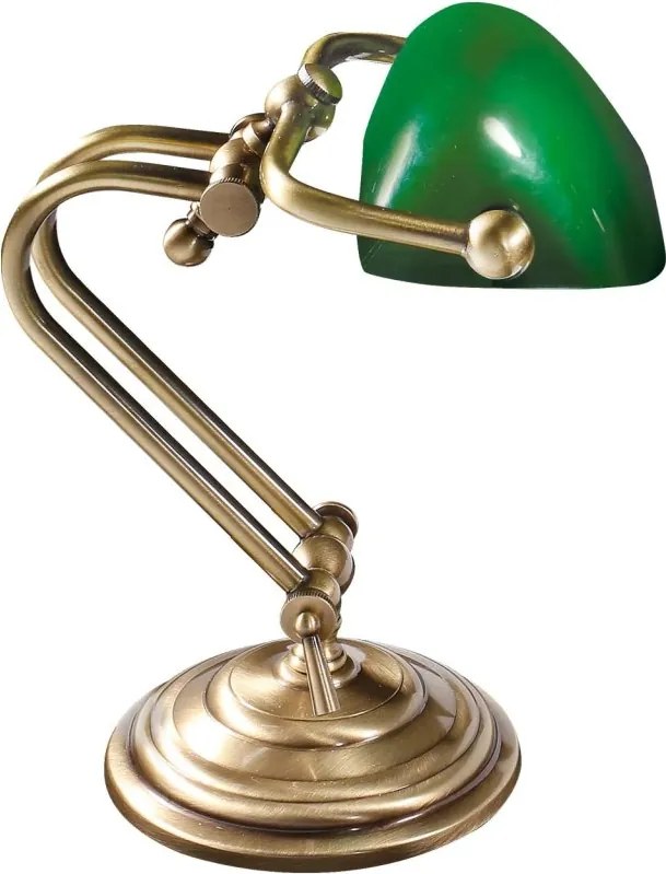 Lampa de birou din alama design clasic Mini Banker