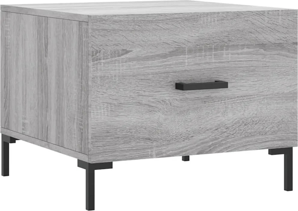 vidaXL Măsuță de cafea, gri sonoma, 50x50x40 cm, lemn prelucrat