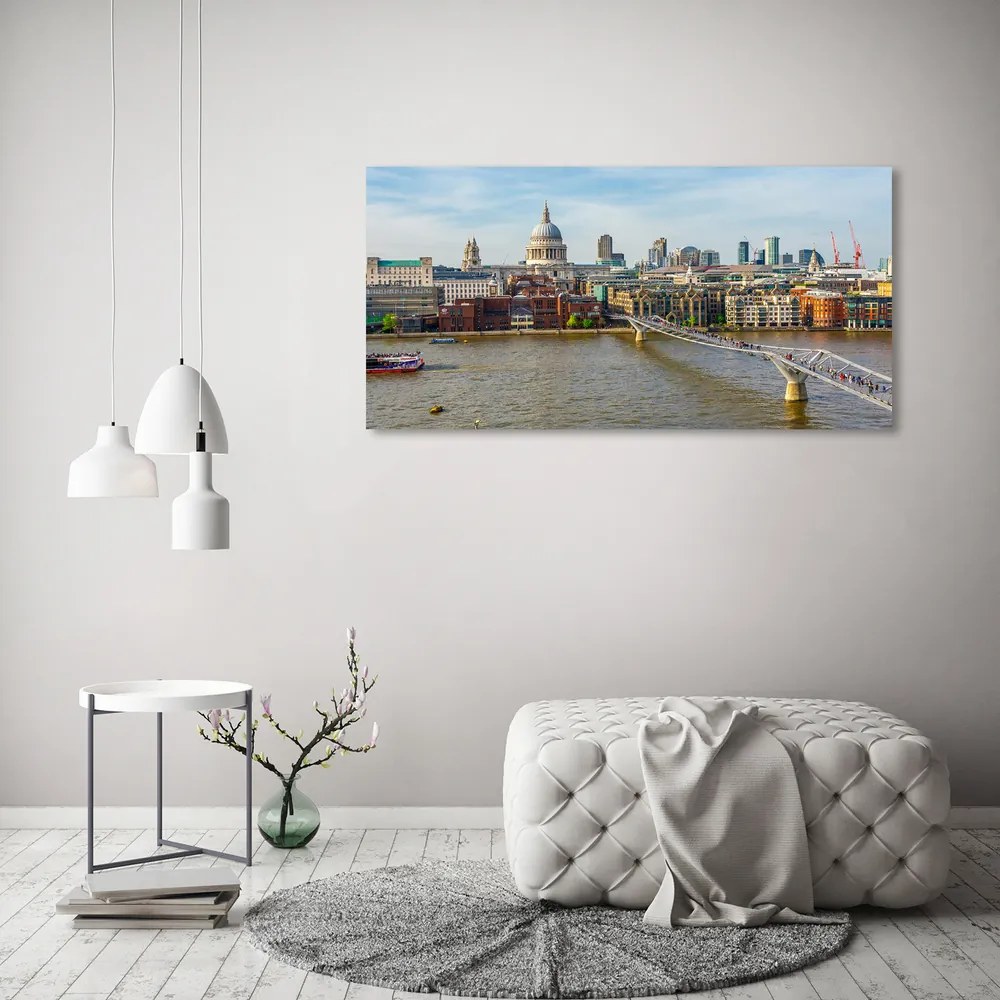 Pictura pe sticlă acrilică Thames londra