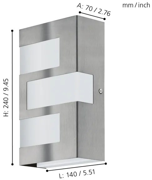 Eglo 94086 - Corp de iluminat LED exterior RALORA 3xLED/2,5W/230V