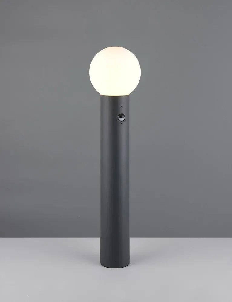 Corp de iluminat pentru exterior cu stâlp de fixare cu senzor de mișcare ø 18 cm Mures – Trio