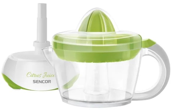 Presă electrică pentru citrice 0,7 l 40W/230V albă/verde Sencor