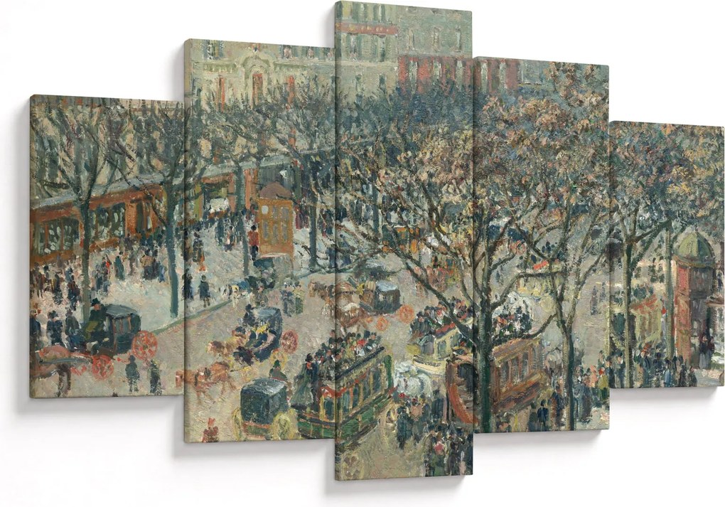 Tablou - Camille Pissarro, Boulevard des Italiens, Morning, Sunlight, reproducere (150x105 cm)