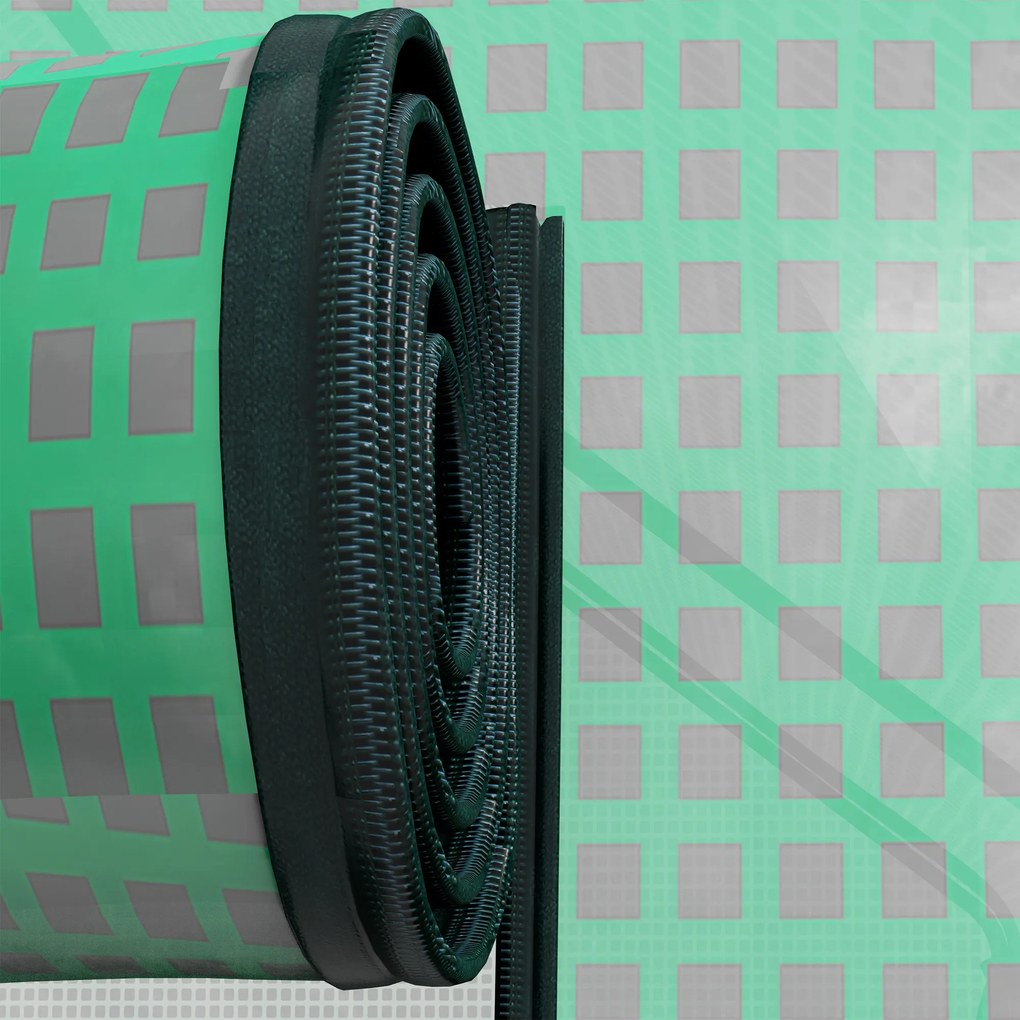 Outsunny Bătătură de înlocuire pentru seră de grădină 140 x 213 x 190 cm cu fereastră, ușă anti-UV pentru grădină - Verde | Aosom Romania