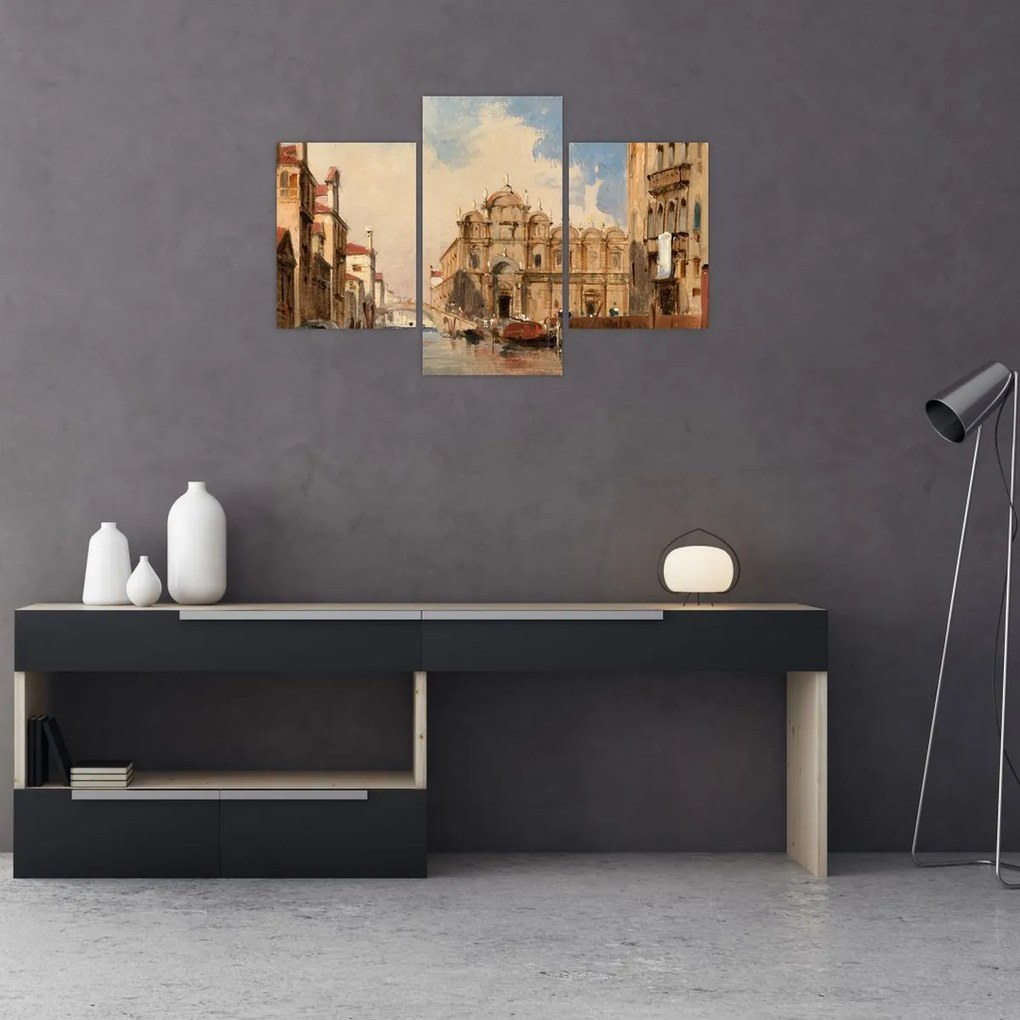 Tablou - Jules-Romain Joyant, The Scuola di San Marco, Venice, reproducere (90x60 cm)