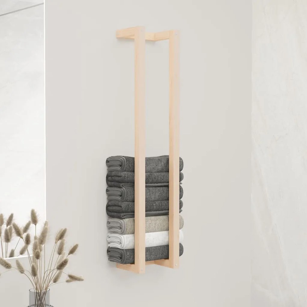 vidaXL Suport pentru prosoape, 23x18x110 cm, lemn masiv de pin