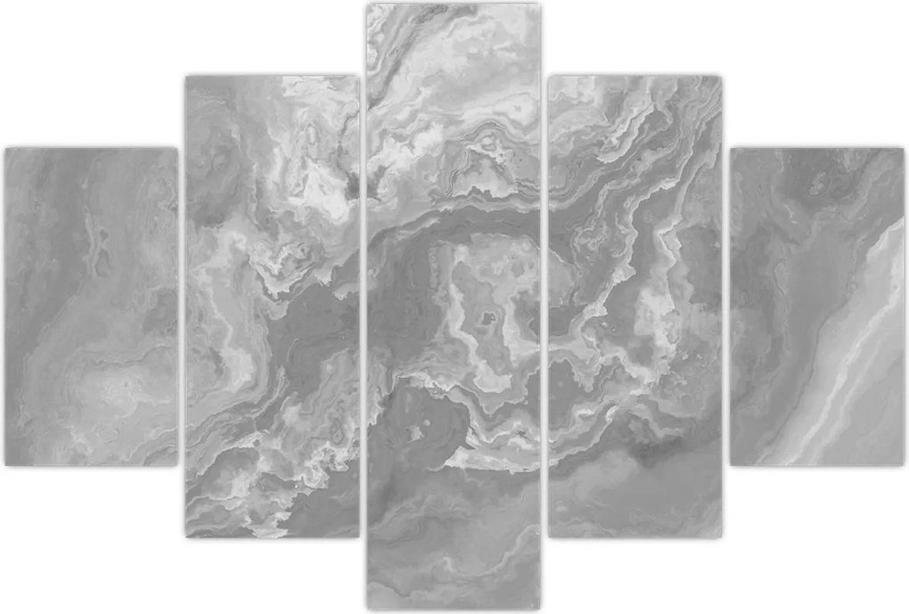 Tablou - Marmură în alb-negru (150x105 cm)