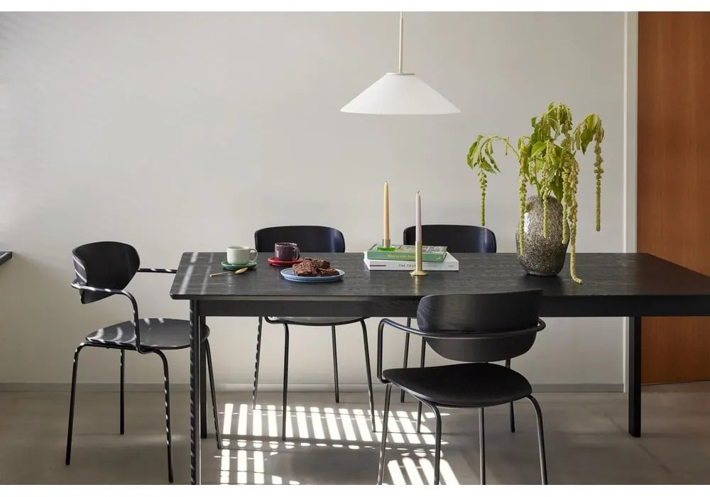 Masă de dining neagră 95x195 cm Dapper – Hübsch